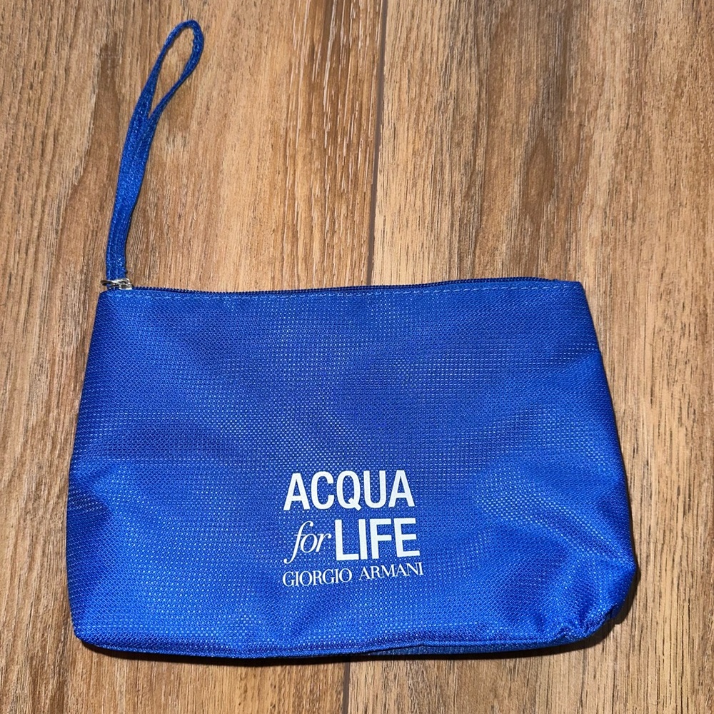 Giorgio Armani Acqua for Life makeup bag
